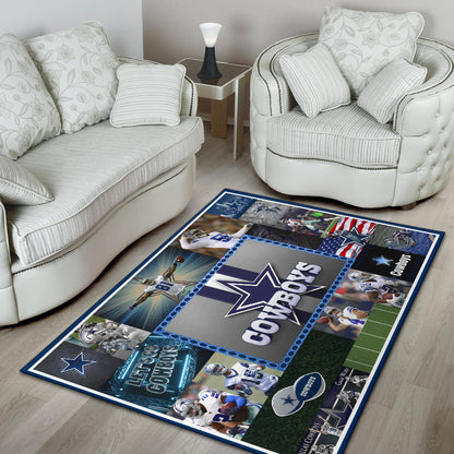 Dallas Players Cowboys Area Rug American Football Home Decor Custom For Fans