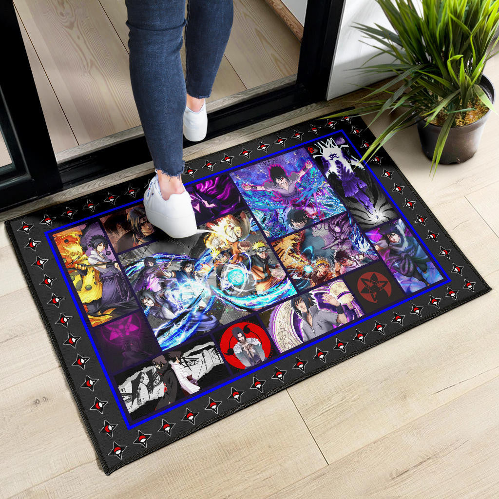 Sasuke Uchiha Naruto Door Mat Anime Home Decor Custom For Fans NA030102