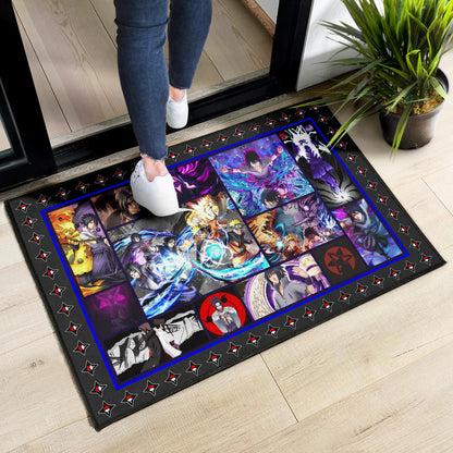 Sasuke Uchiha Naruto Door Mat Anime Home Decor Custom For Fans NA030102
