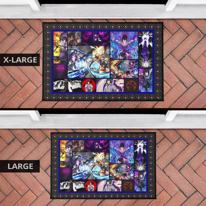Sasuke Uchiha Naruto Door Mat Anime Home Decor Custom For Fans NA030102