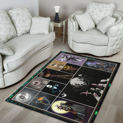 Jack Skellington The Nightmare Before Christmas Area Rug Cartoon Home Decor Custom For Fans NT033001
