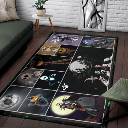 Jack Skellington The Nightmare Before Christmas Area Rug Cartoon Home Decor Custom For Fans NT033001