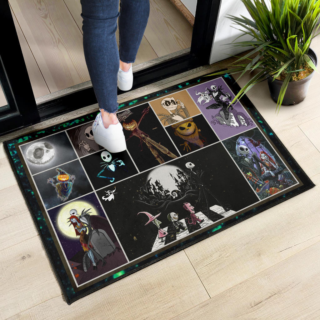 Jack Skellington The Nightmare Before Christmas Door Mat Cartoon Home Decor Custom For Fans NT033001