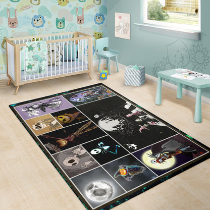 Jack Skellington The Nightmare Before Christmas Area Rug Cartoon Home Decor Custom For Fans NT033001