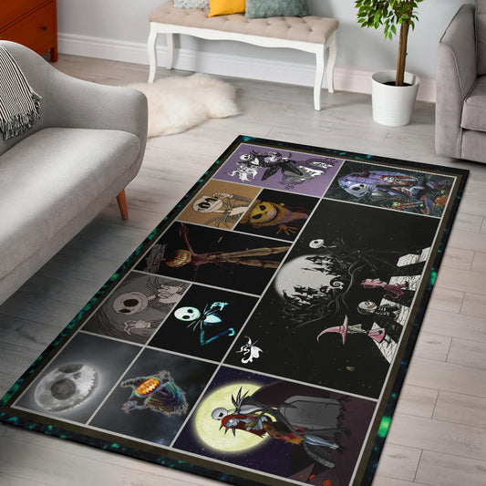 Jack Skellington The Nightmare Before Christmas Area Rug Cartoon Home Decor Custom For Fans NT033001