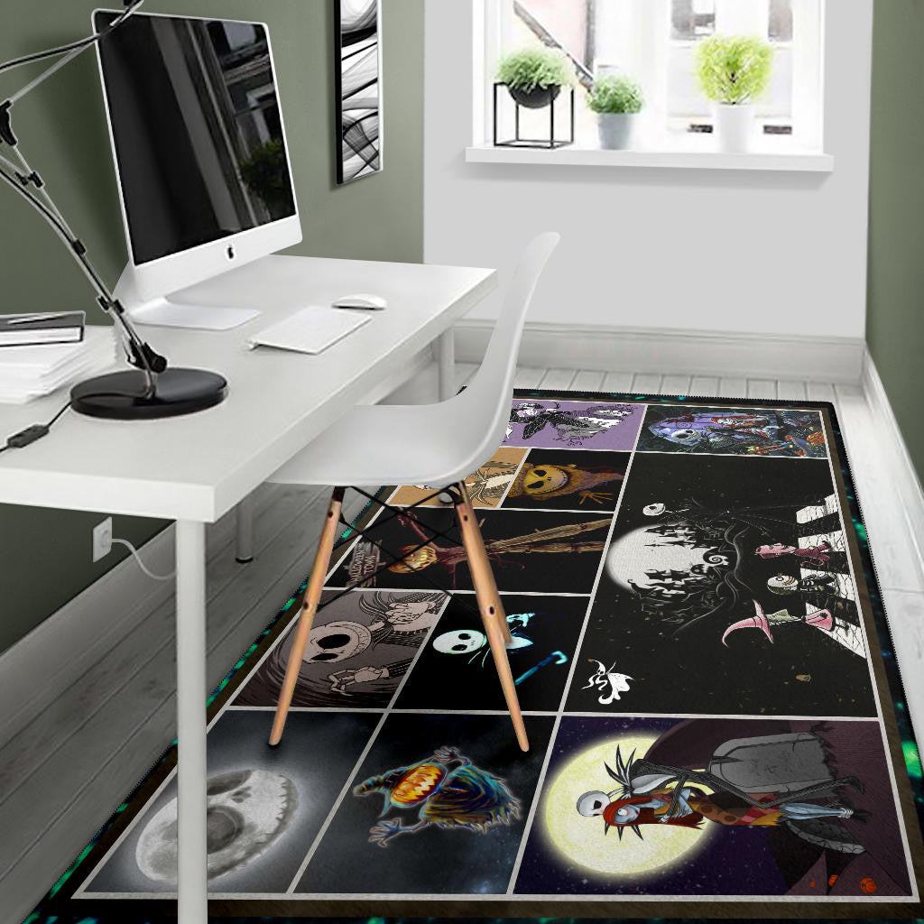 Jack Skellington The Nightmare Before Christmas Area Rug Cartoon Home Decor Custom For Fans NT033001