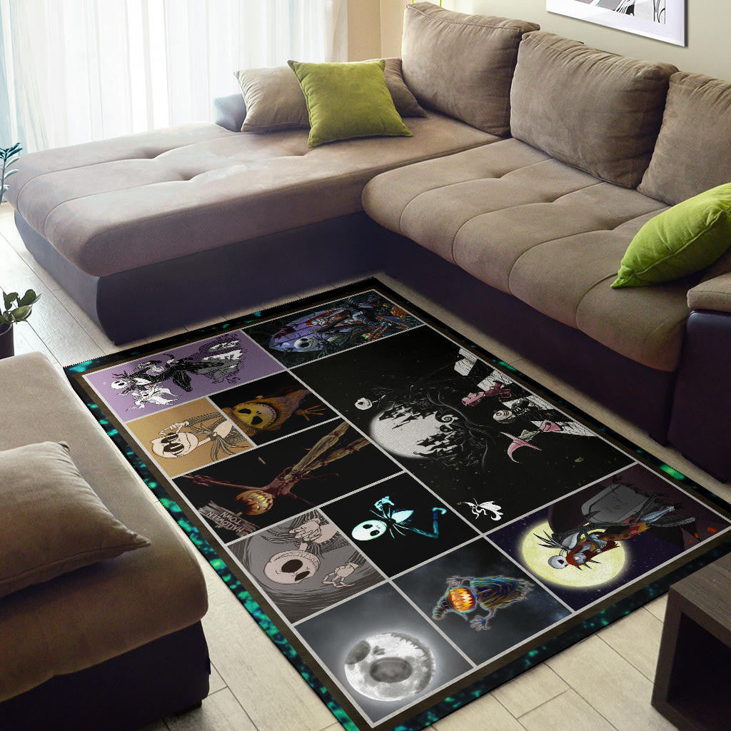 Jack Skellington The Nightmare Before Christmas Area Rug Cartoon Home Decor Custom For Fans NT033001