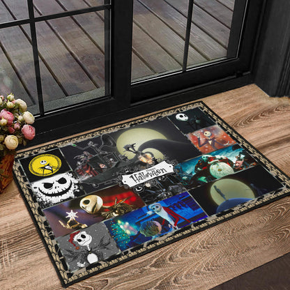 Jack And Sally The Nightmare Before Christmas Door Mat Cartoon Home Decor Custom For Fans NT033002
