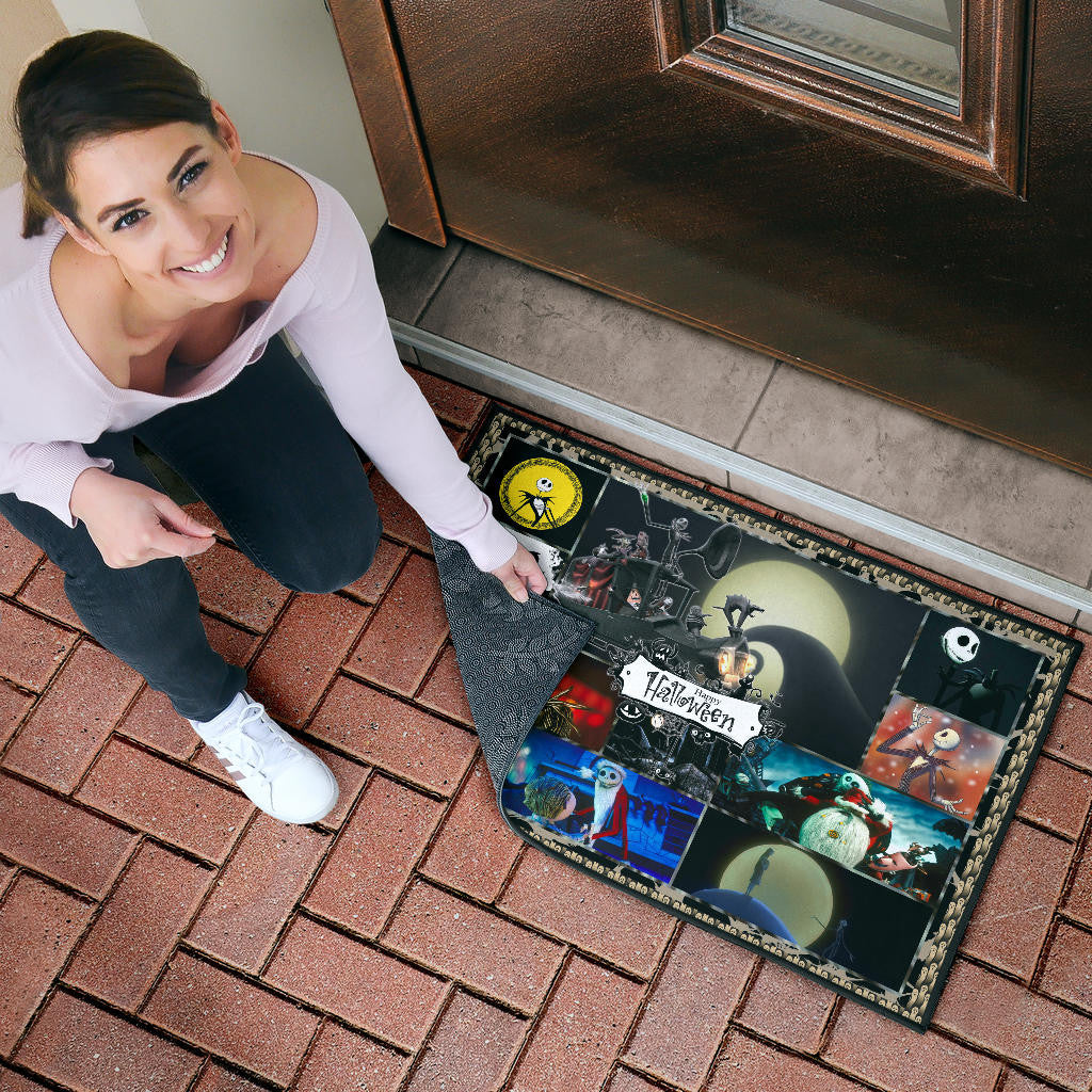 Jack And Sally The Nightmare Before Christmas Door Mat Cartoon Home Decor Custom For Fans NT033002