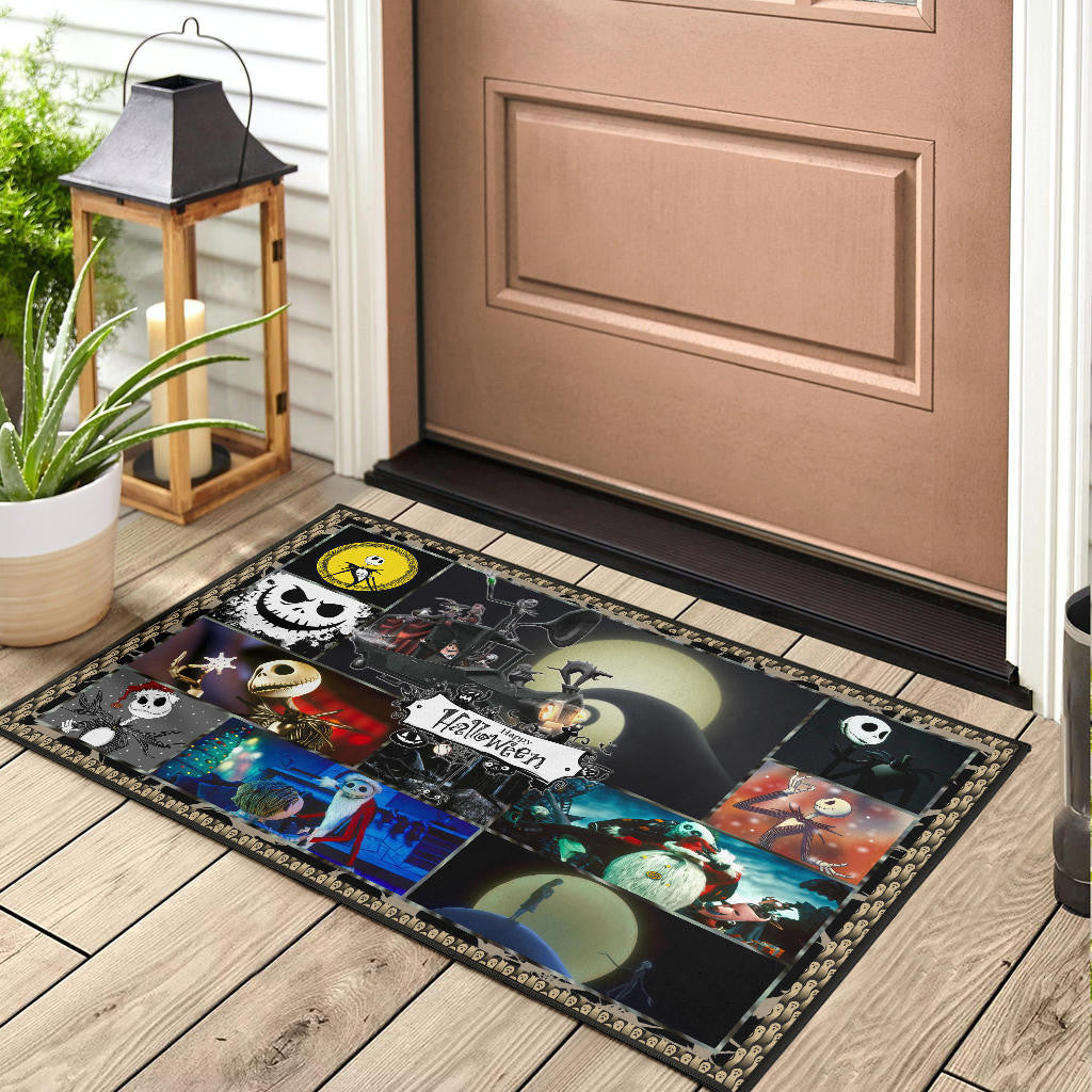 Jack And Sally The Nightmare Before Christmas Door Mat Cartoon Home Decor Custom For Fans NT033002