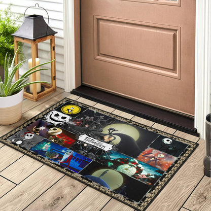 Jack And Sally The Nightmare Before Christmas Door Mat Cartoon Home Decor Custom For Fans NT033002