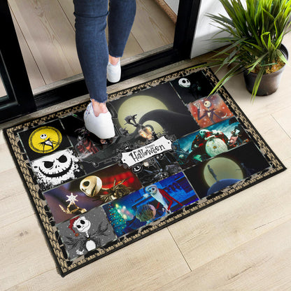 Jack And Sally The Nightmare Before Christmas Door Mat Cartoon Home Decor Custom For Fans NT033002