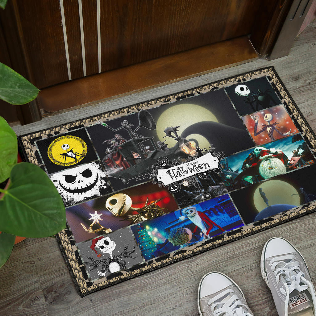 Jack And Sally The Nightmare Before Christmas Door Mat Cartoon Home Decor Custom For Fans NT033002
