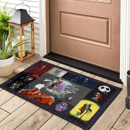 Jack Skellington And Sally The Nightmare Before Christmas Door Mat Cartoon Home Decor Custom For Fans NT032902