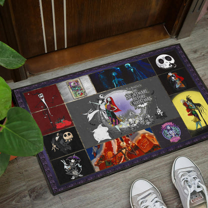Jack Skellington And Sally The Nightmare Before Christmas Door Mat Cartoon Home Decor Custom For Fans NT032902