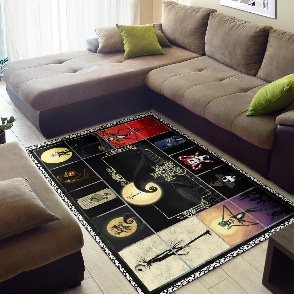 Jack Skellington The Nightmare Before Christmas Area Rug Cartoon Home Decor Custom For Fans NT032901