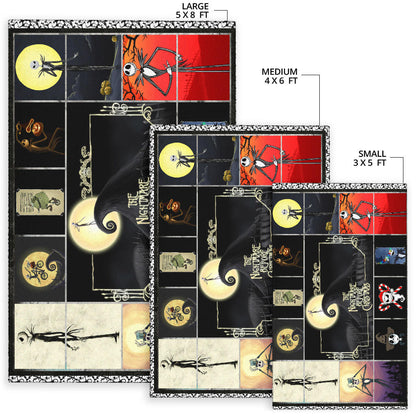 Jack Skellington The Nightmare Before Christmas Area Rug Cartoon Home Decor Custom For Fans NT032901
