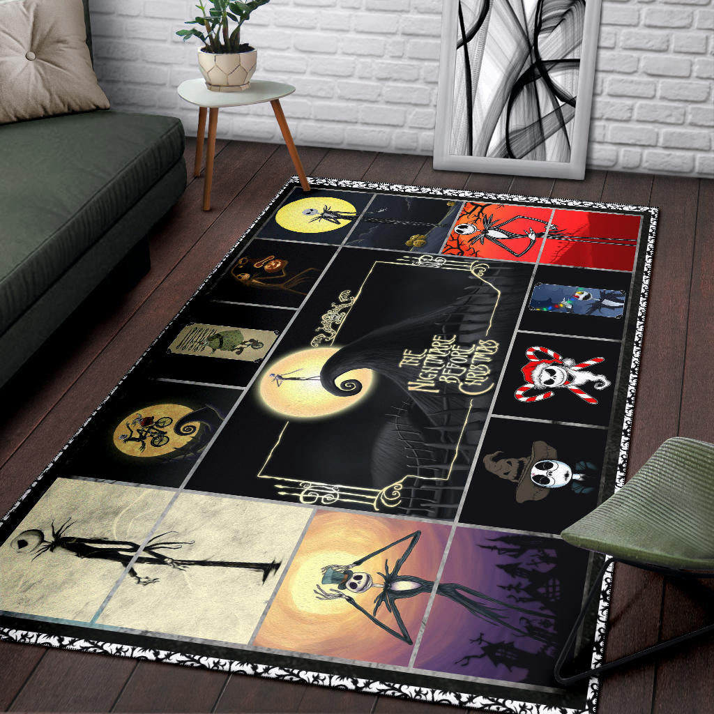 Jack Skellington The Nightmare Before Christmas Area Rug Cartoon Home Decor Custom For Fans NT032901