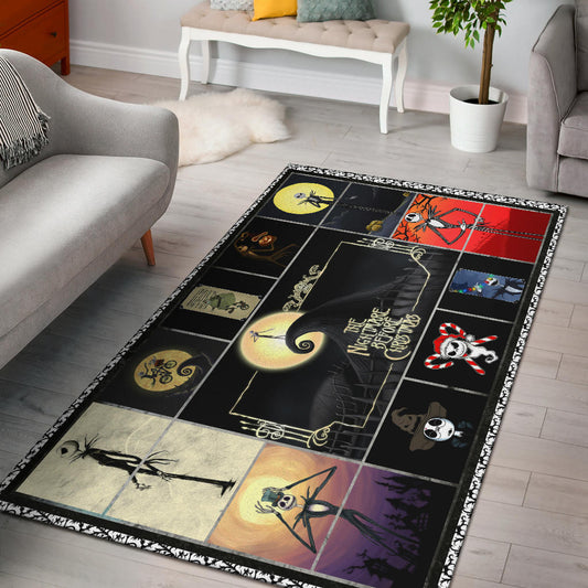 Jack Skellington The Nightmare Before Christmas Area Rug Cartoon Home Decor Custom For Fans NT032901