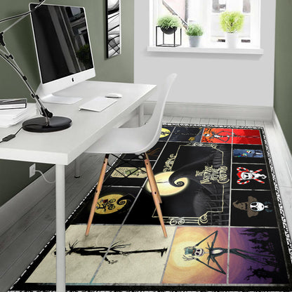 Jack Skellington The Nightmare Before Christmas Area Rug Cartoon Home Decor Custom For Fans NT032901