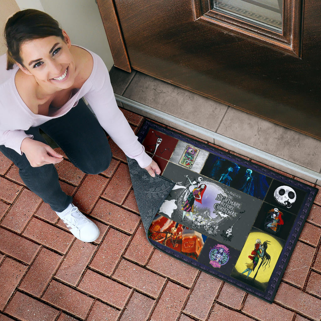 Jack Skellington And Sally The Nightmare Before Christmas Door Mat Cartoon Home Decor Custom For Fans NT032902