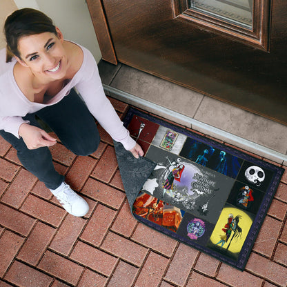 Jack Skellington And Sally The Nightmare Before Christmas Door Mat Cartoon Home Decor Custom For Fans NT032902