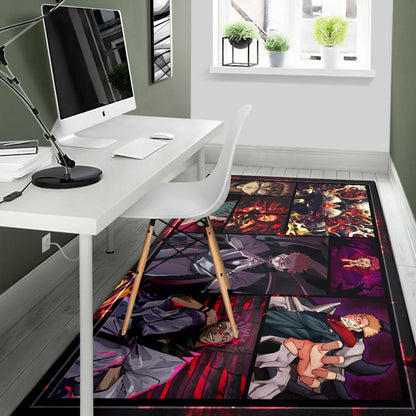 Sukuna Jujutsu Kaisen Area Rug Anime Home Decor Custom For Fans NA040102