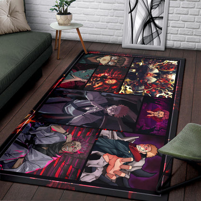 Sukuna Jujutsu Kaisen Area Rug Anime Home Decor Custom For Fans NA040102