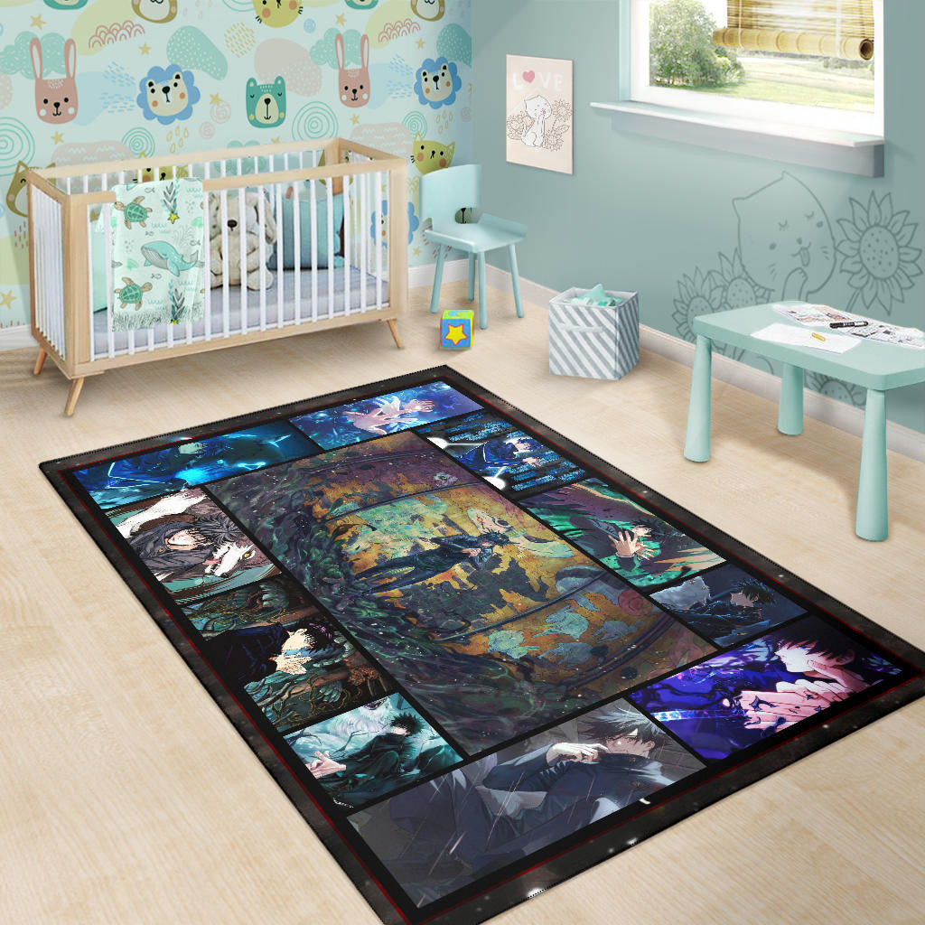 Megumi Fushiguro Jujutsu Kaisen Area Rug Anime Home Decor Custom For Fans NA040401