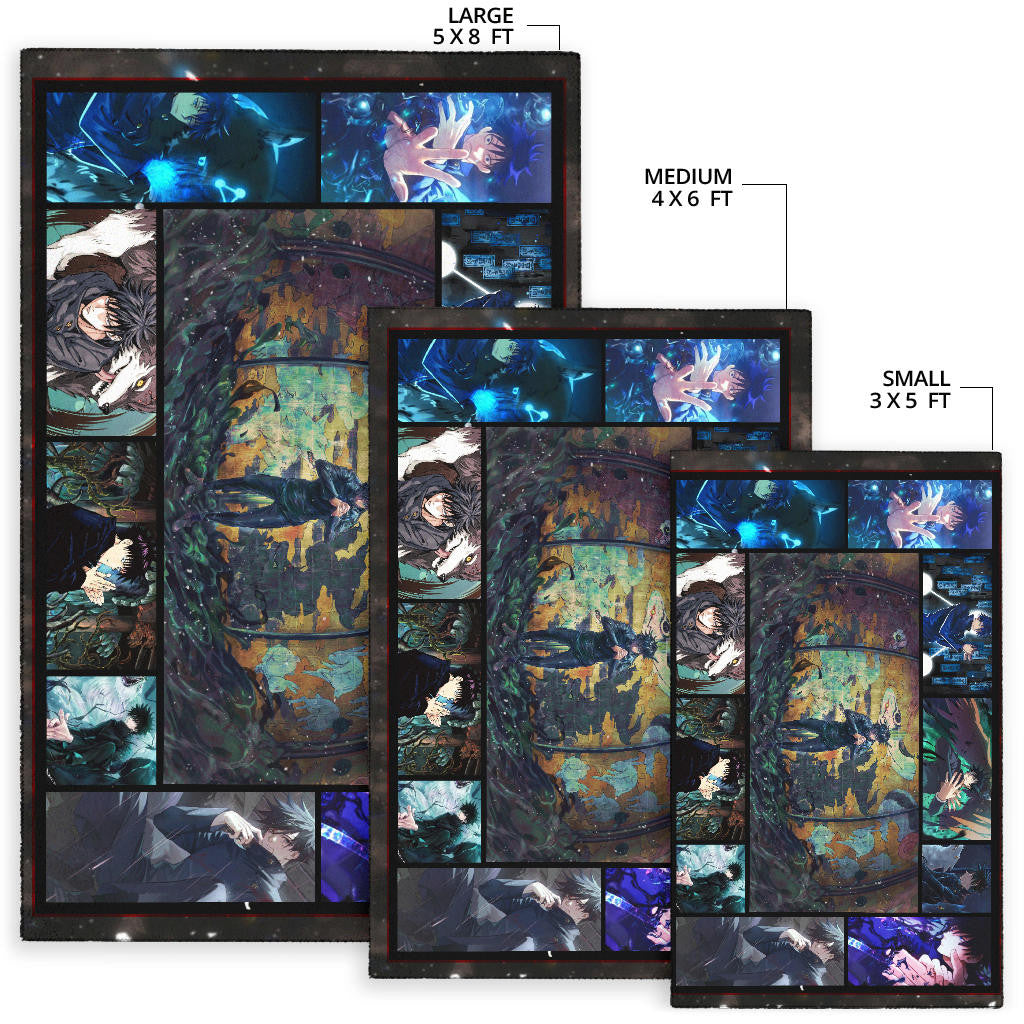 Megumi Fushiguro Jujutsu Kaisen Area Rug Anime Home Decor Custom For Fans NA040401
