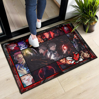 Yuji Itadori And Sukuna Jujutsu Kaisen Door Mat Anime Home Decor Custom For Fans NA040404