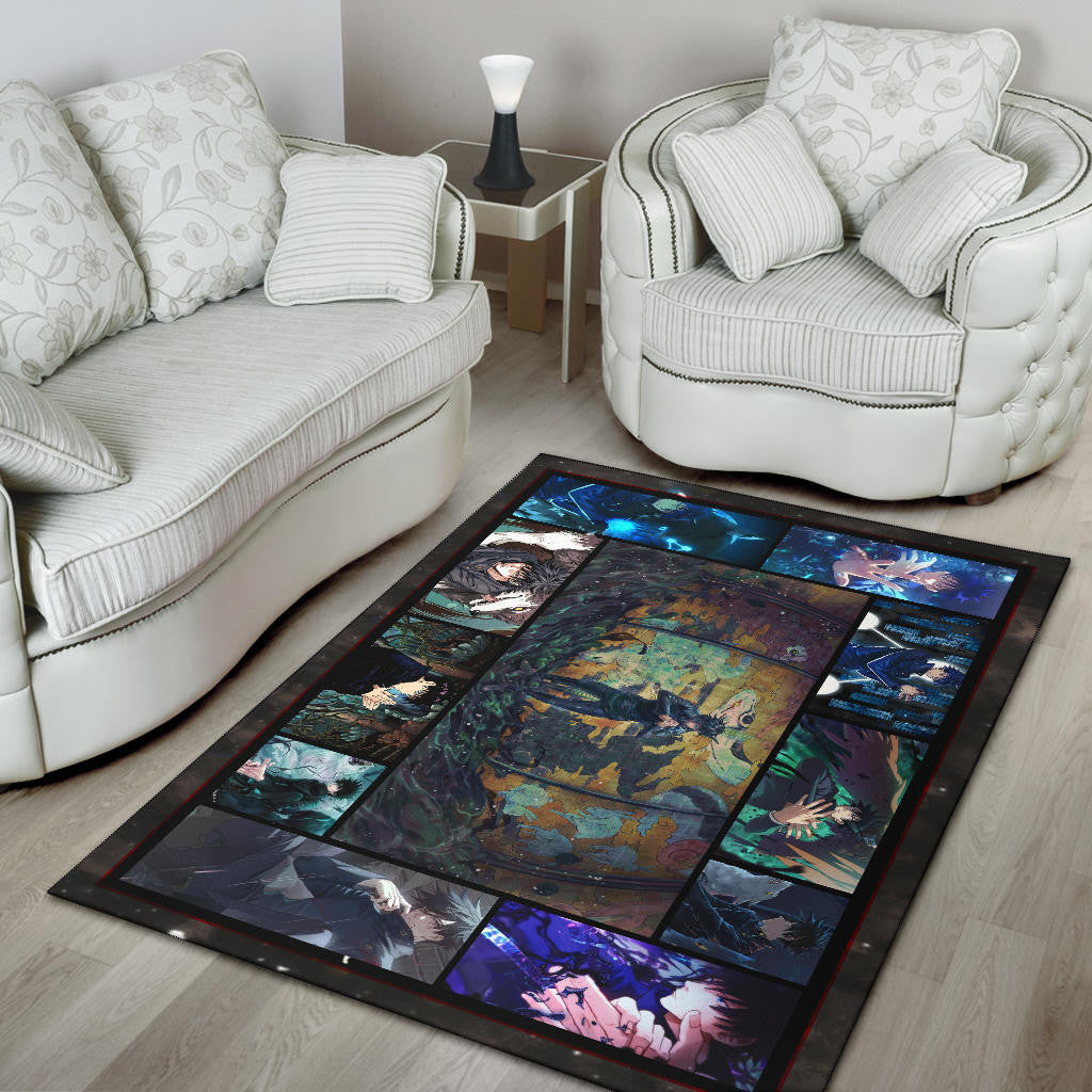 Megumi Fushiguro Jujutsu Kaisen Area Rug Anime Home Decor Custom For Fans NA040401