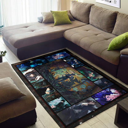 Megumi Fushiguro Jujutsu Kaisen Area Rug Anime Home Decor Custom For Fans NA040401