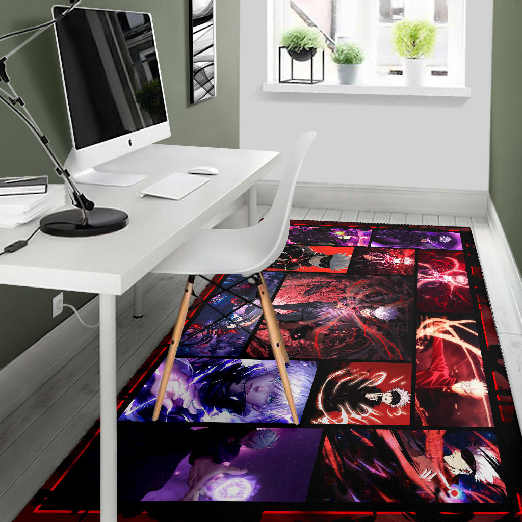 Satoru Gojo Jujutsu Kaisen Area Rug Anime Home Decor Custom For Fans NA040103