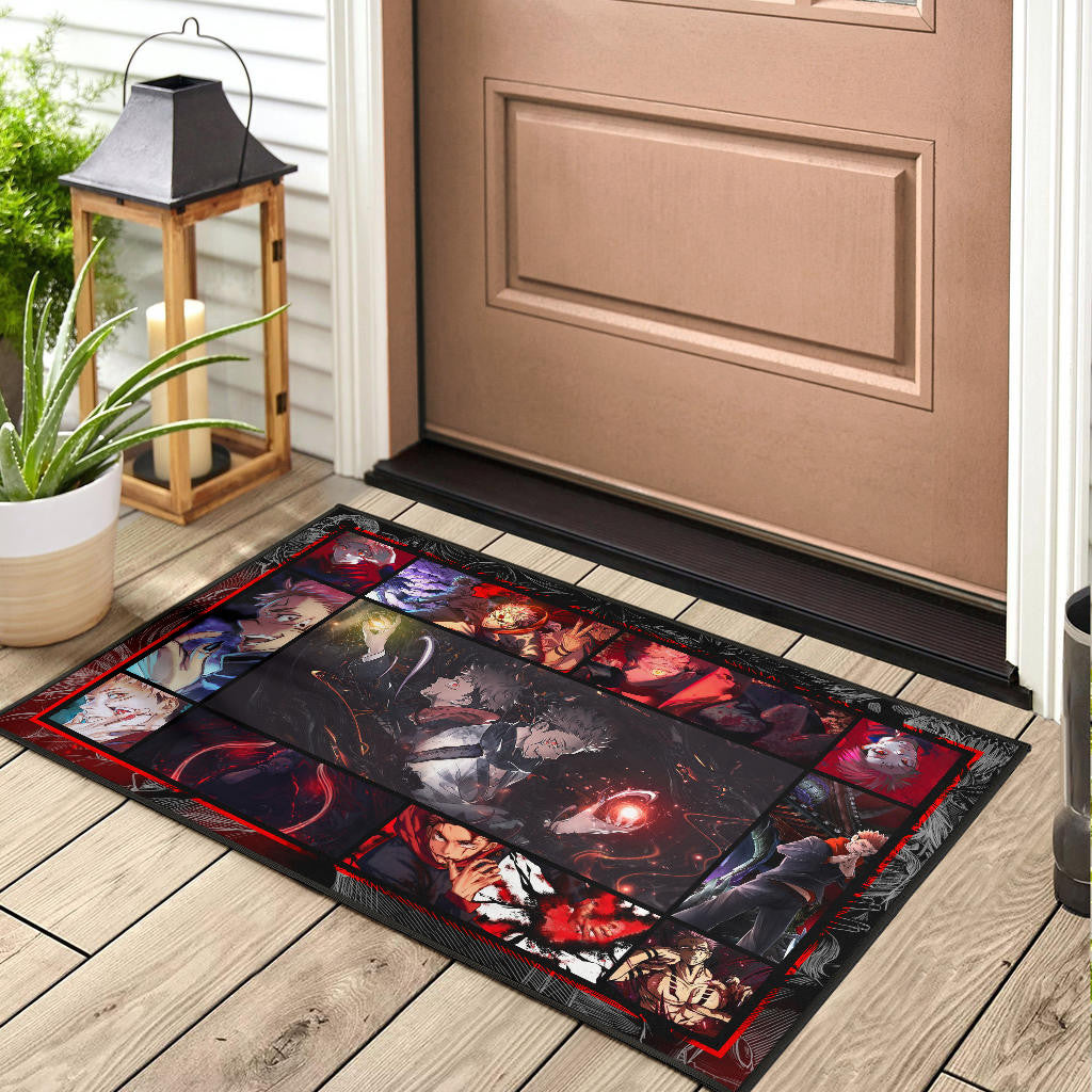 Yuji Itadori And Sukuna Jujutsu Kaisen Door Mat Anime Home Decor Custom For Fans NA040404
