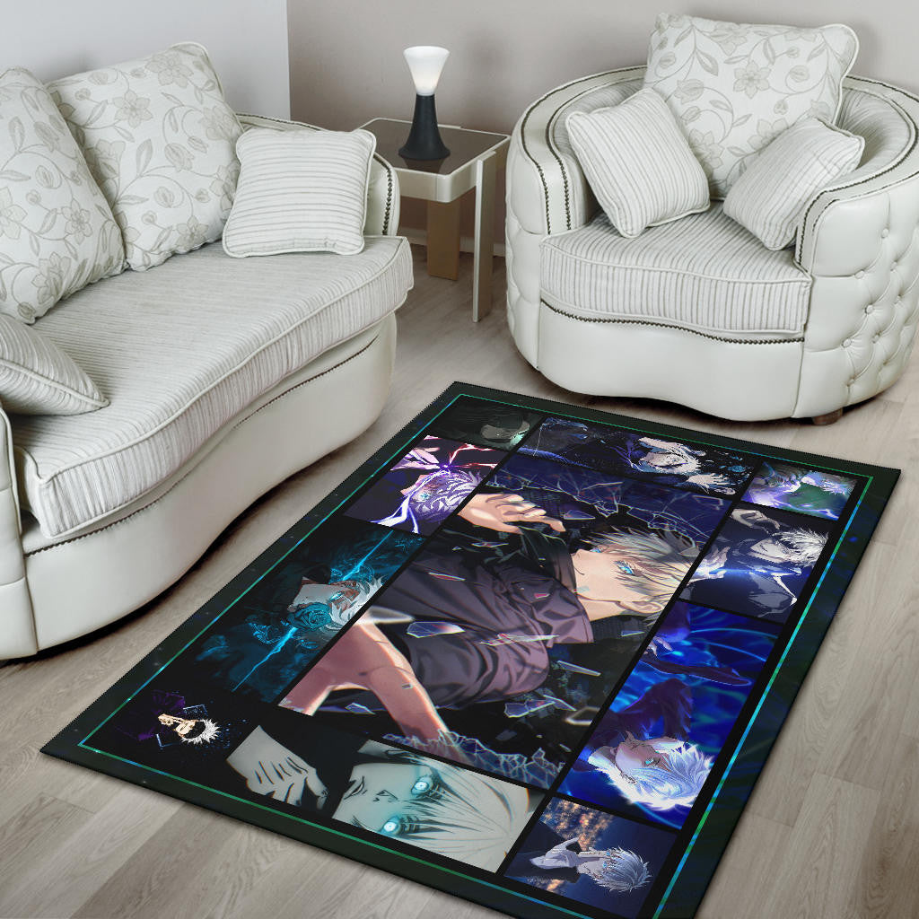 Satoru Gojo Jujutsu Kaisen Area Rug Anime Home Decor Custom For Fans NA040402
