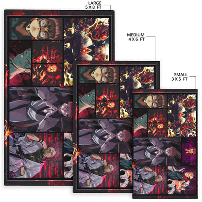 Sukuna Jujutsu Kaisen Area Rug Anime Home Decor Custom For Fans NA040102