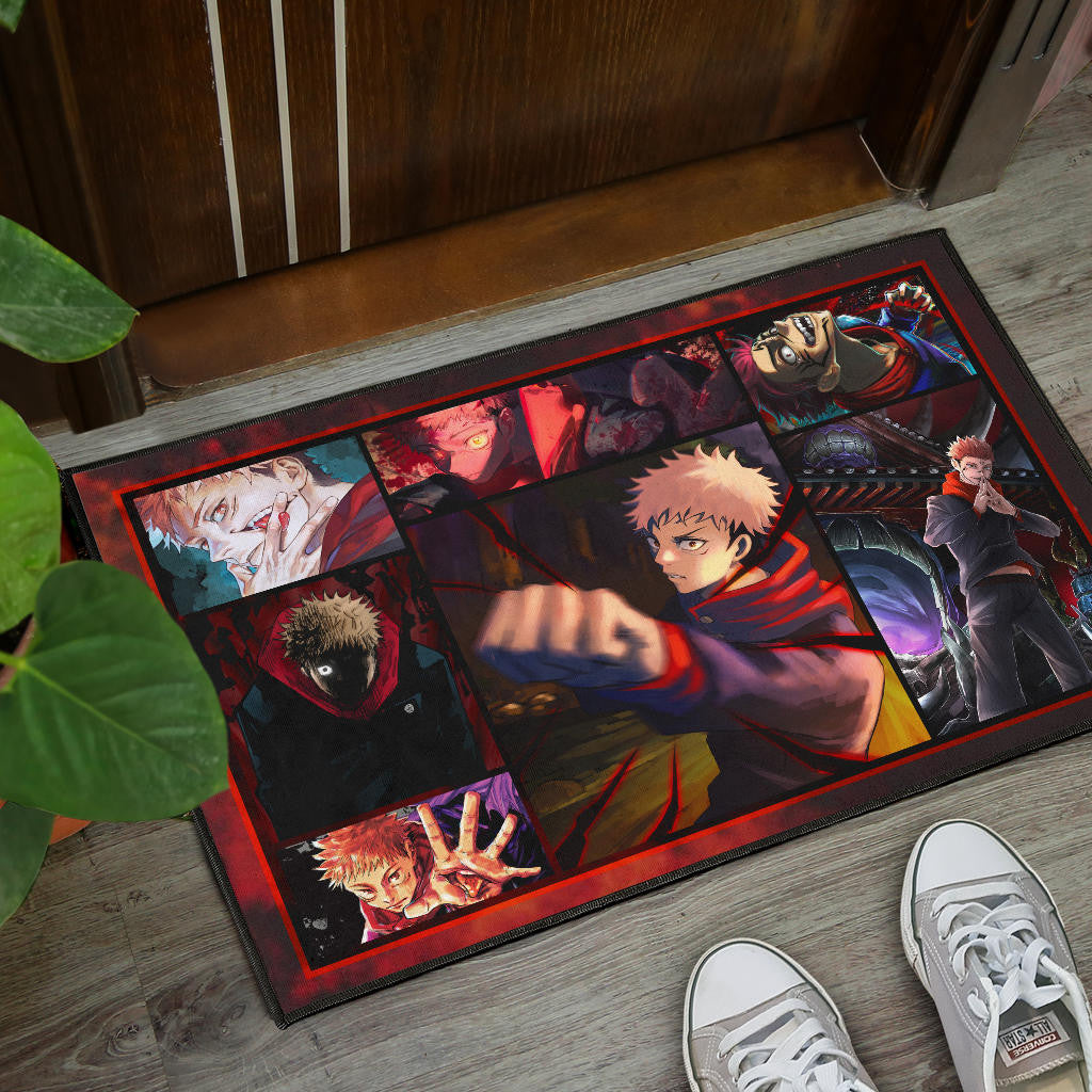 Yuji Itadori Jujutsu Kaisen Door Mat Anime Home Decor Custom For Fans NA040101