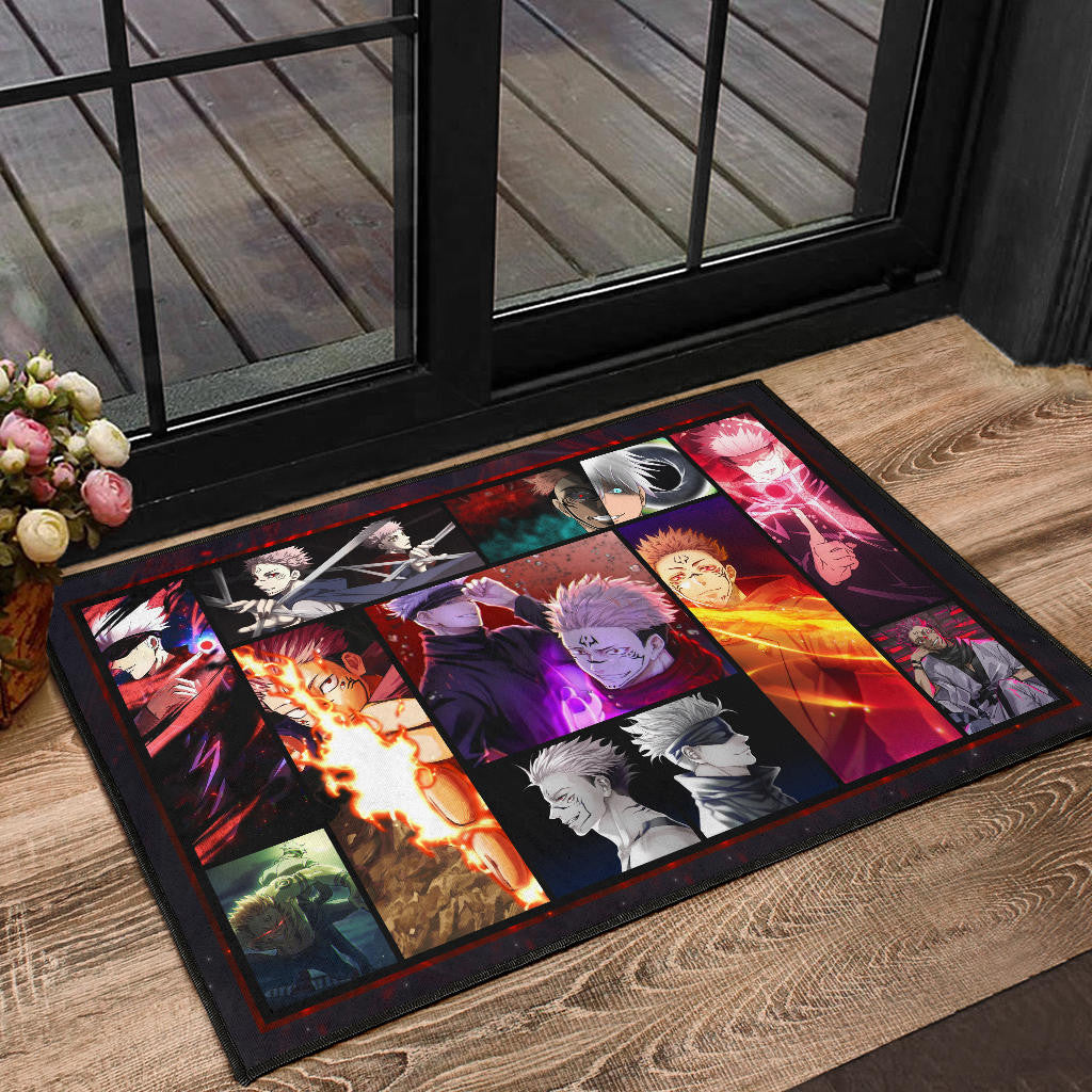 Satoru Gojo Vs Sukuna Jujutsu Kaisen Door Mat Anime Home Decor Custom For Fans NA040403
