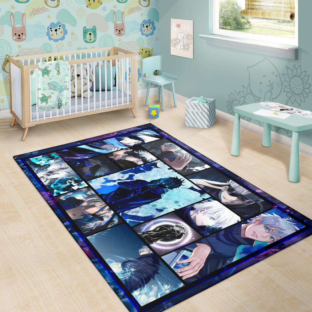 Satoru Gojo Jujutsu Kaisen Area Rug Anime Home Decor Custom For Fans NA040104