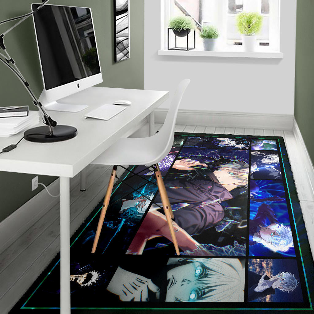 Satoru Gojo Jujutsu Kaisen Area Rug Anime Home Decor Custom For Fans NA040402