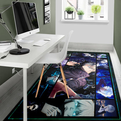 Satoru Gojo Jujutsu Kaisen Area Rug Anime Home Decor Custom For Fans NA040402