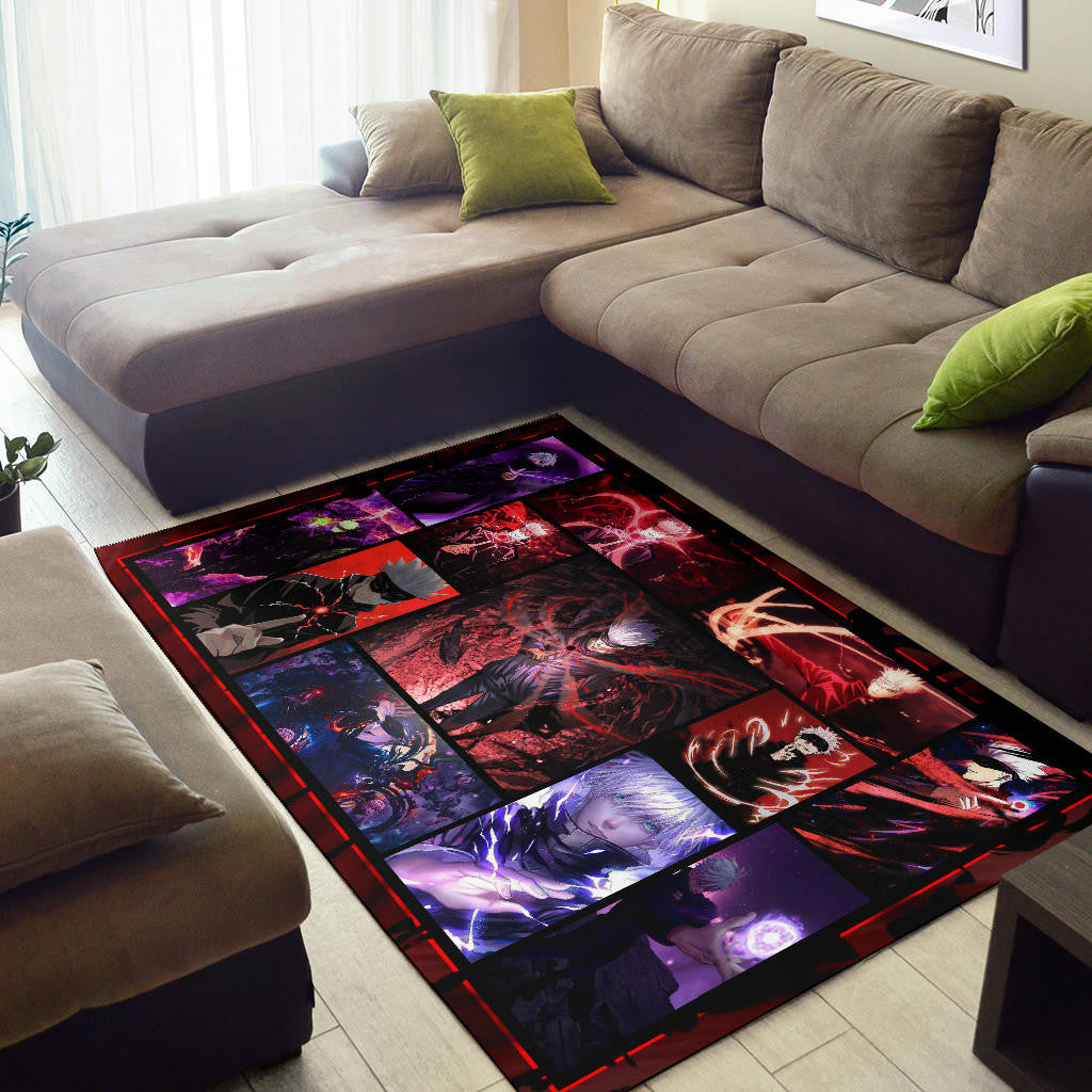 Satoru Gojo Jujutsu Kaisen Area Rug Anime Home Decor Custom For Fans NA040103