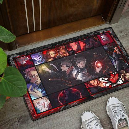 Yuji Itadori And Sukuna Jujutsu Kaisen Door Mat Anime Home Decor Custom For Fans NA040404