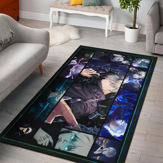 Satoru Gojo Jujutsu Kaisen Area Rug Anime Home Decor Custom For Fans NA040402