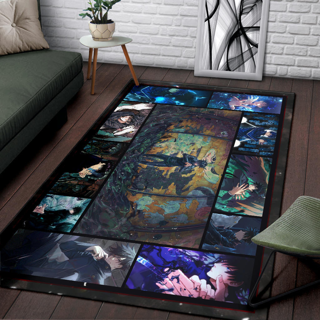 Megumi Fushiguro Jujutsu Kaisen Area Rug Anime Home Decor Custom For Fans NA040401