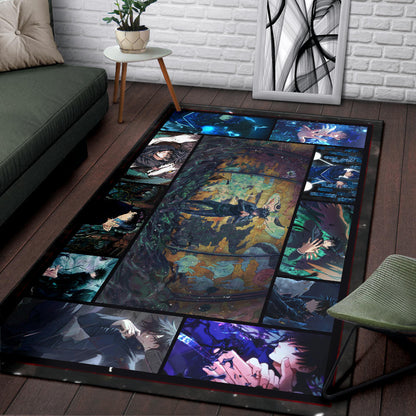 Megumi Fushiguro Jujutsu Kaisen Area Rug Anime Home Decor Custom For Fans NA040401