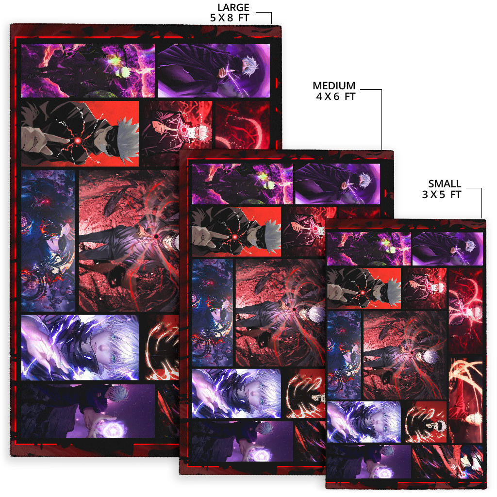 Satoru Gojo Jujutsu Kaisen Area Rug Anime Home Decor Custom For Fans NA040103