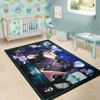 Satoru Gojo Jujutsu Kaisen Area Rug Anime Home Decor Custom For Fans NA040402