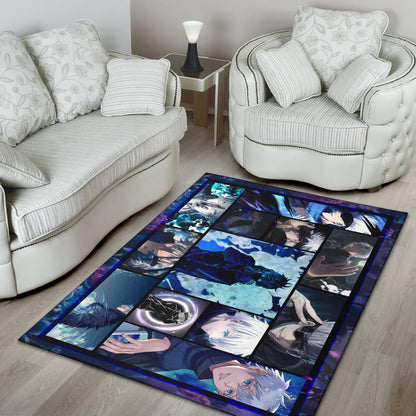 Satoru Gojo Jujutsu Kaisen Area Rug Anime Home Decor Custom For Fans NA040104